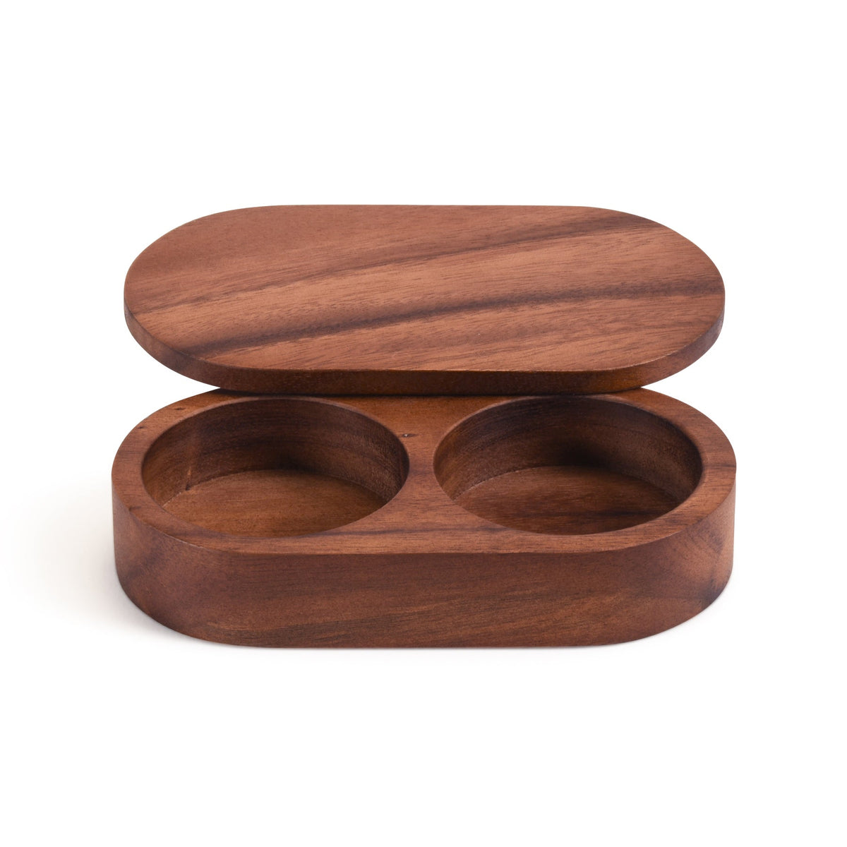 Acacia Wood Salt & Pepper Pinch Pot by Kalmar Home