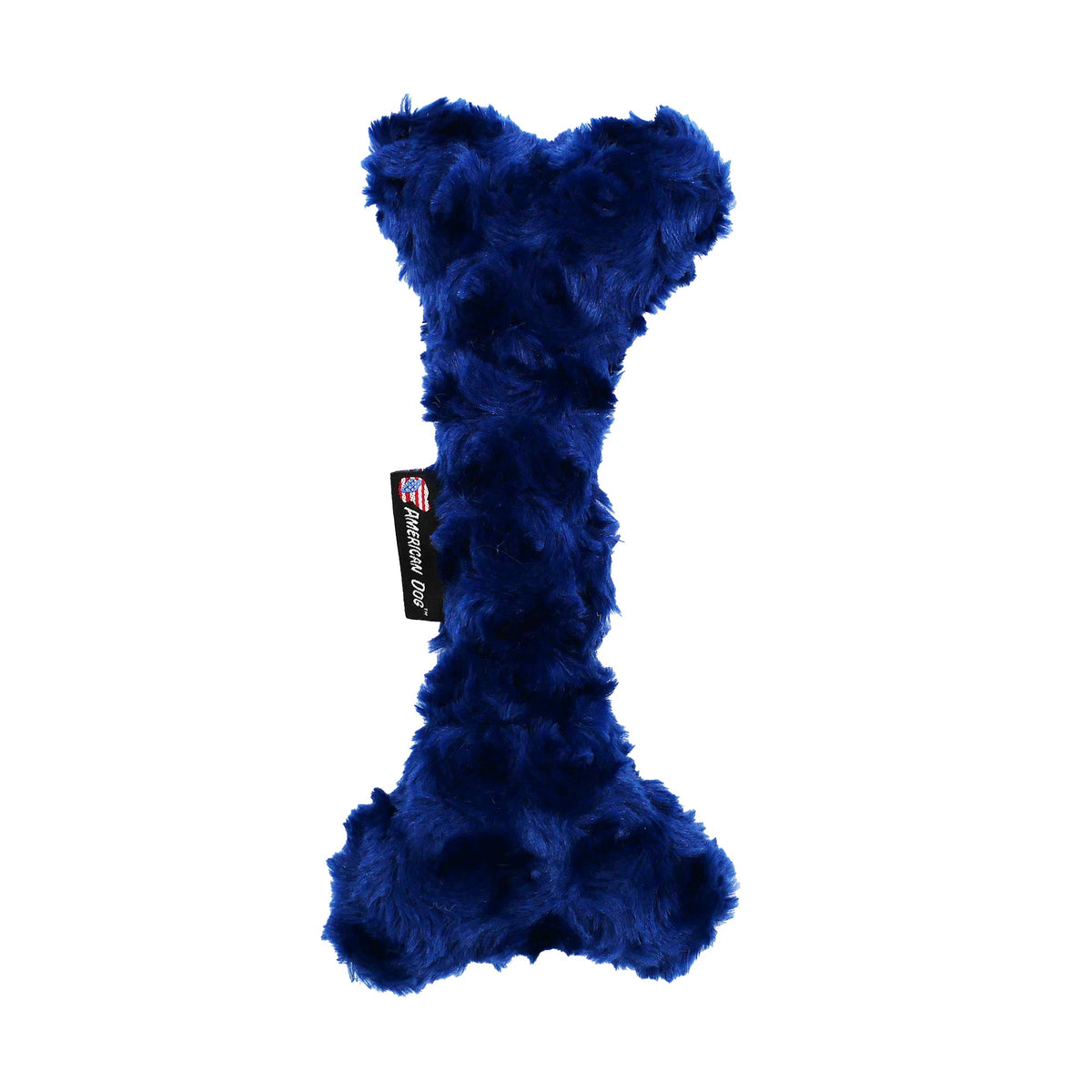 Nuggle Bones Navy Fleece Dog Toy by American Dog