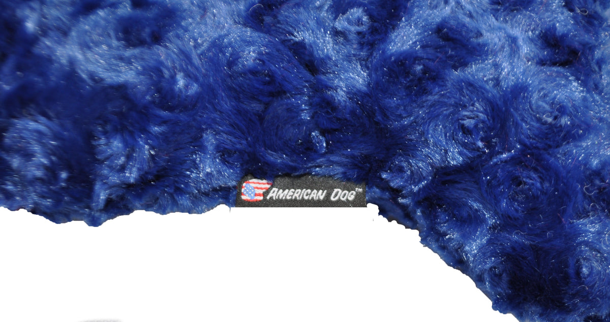 Nuggle Bones Navy Fleece Dog Toy by American Dog
