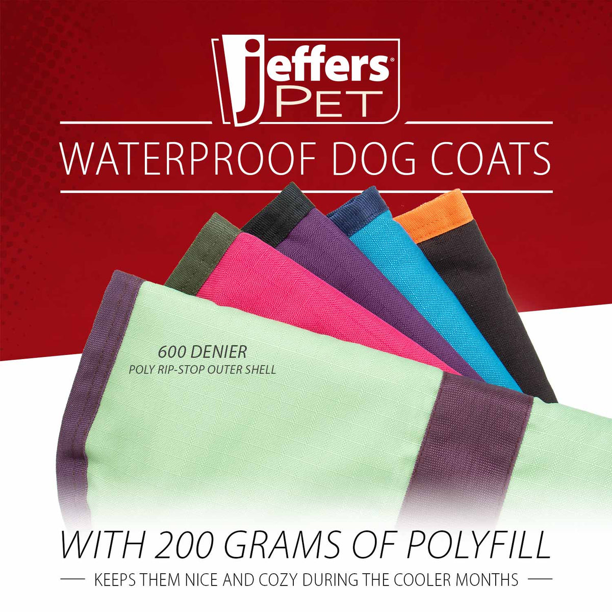 Insulated Ripstop Dog Coat by Jeffers